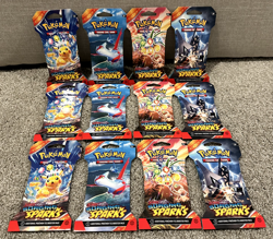 Pokemon TCG Surging Sparks 28 Booster Pack Lot - 3 Full Art Sets + 16 Regular - Image 2