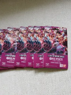 One Piece Card Game A Fist of Divine Speed OP11 Sleeved Booster Pack - Lot of 9 - Image 2