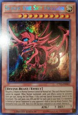 Yugioh 2016 Slifer The Sky Dragon SCR Limited Ed. CT13-EN001 Near Mint - Image 1
