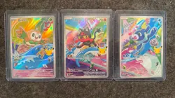 Pokemon Card First Partner Illustration Collection Alola Rowlet, Litten, Popplio - Image 1