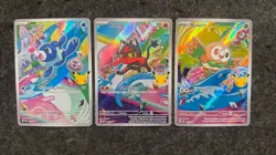 Pokemon Card First Partner Illustration Collection Alola Rowlet, Litten, Popplio - Image 4