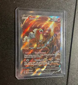 Pokemon Entei V GG36/GG70 Crown Zenith Galarian Gallery Ultra Rare Holo 230 HP - Image 1