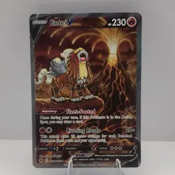 Pokemon Entei V GG36/GG70 Crown Zenith Ultra Rare Holo 230 HP Burning Rondo - Image 1