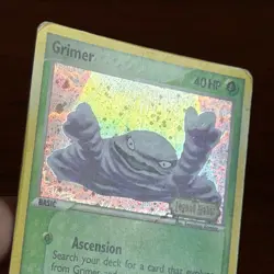 Grimer 54/92 Reverse Holo Common EX Legend Maker Pokemon Card DMG - Image 3