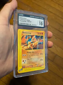 (POP 33) CGC 10 GEM MINT Pokemon Hitmontop Aquapolis 82/147 EReader Card - Image 2