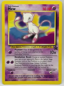 Mew 8 WOTC Black Star Promo - Non-Holo Pokemon Card NM - Image 1