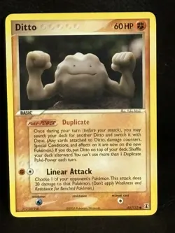 Ditto 2005 + Geodude 2007 + Graveler 2007 + Fighting Energy Pokemon Cards - Image 2