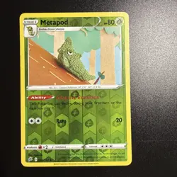 Metapod Uncommon SWSH02: Rebel Clash 002/192 NM Pokemon Card Asako Ito Crochet - Image 1