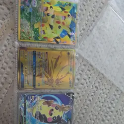 Pokemon TCG Pikachu Solgaleo GX Morpeko V Holo Card Lot English 3 Cards - Image 2