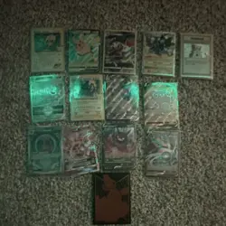 Pokemon TCG Holo Card Lot 13 Cards Pikachu Mewtwo GX Crobat V Nintendo Standard - Image 1