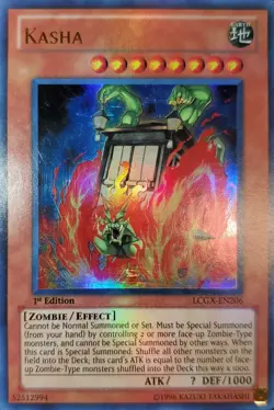 Yugioh 2011 Kasha Holo Bleed🩸 UR 1st Ed. LCGX-EN206 Near Mint - Image 1