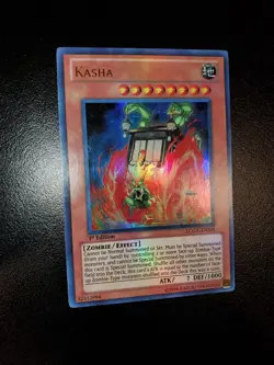 Yugioh 2011 Kasha Holo Bleed🩸 UR 1st Ed. LCGX-EN206 Near Mint - Image 2