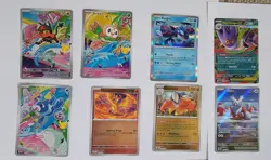 Pokemon 8 Card Lot Popplio, Litten, Rowlet, Mega Gengar.. - Image 1