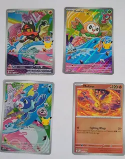 Pokemon 8 Card Lot Popplio, Litten, Rowlet, Mega Gengar.. - Image 3