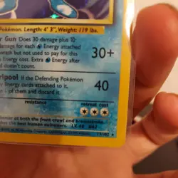 Pokemon Card - Poliwrath Base Set Unlimited 13/102 Holo Holo Rare GREAT COND. - Image 5