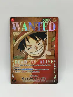 Monkey.D Luffy Wanted Poster ST01-012 Pillars of Strength One Piece Card TCG LP - Image 1