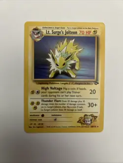 Lt. Surge's Jolteon Gym Challenge 28/132 Regular Rare Card - Image 1