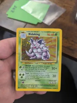 Pokemon TCG Base Set Nidoking Holo Rare Card 11/102 - Image 1