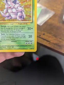 Pokemon TCG Base Set Nidoking Holo Rare Card 11/102 - Image 3