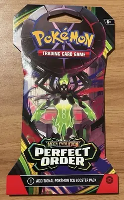 Pokemon: Mega Evolutions - Perfect Order Sleeved Booster Pack +1 Bonus Card - Image 1