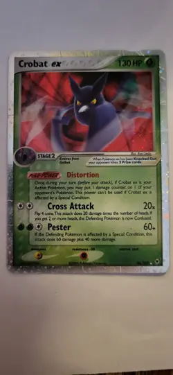 Pokemon Crobat ex 96/107 EX Deoxys Holo Rare EX English TCG Card 130 HP 2005 - Image 1