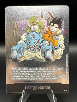 Son Goku Dragonball Super Card Fusion World Manga Booster 02 ENERGY MARKER E-74 - Image 1