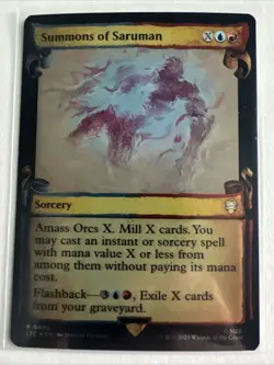 Summons of Saruman (Showcase Scrolls) Commander: LOTR Tales of Middle-Earth Foil - Image 1