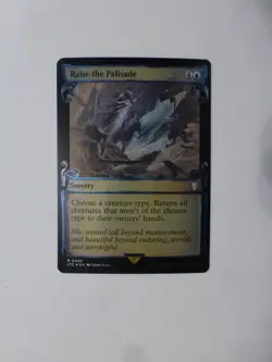 MtG Lord of the Rings Raise the Palisade NM SHOWCASE FOIL Flat $0.75 VCT124113 - Image 1