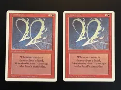 MTG - Manabarbs - Revised 3rd Edition - Set of 2 - LP (Magic: The Gathering) - Image 1