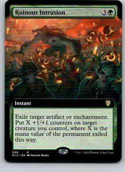 Ruinous Intrusion (Extended Art) Commander: Innistrad: Midnight Hunt Regular - Image 1