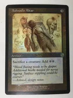 Ashnod's Altar (Schematic) The Brothers' War: Retro Frame Artifacts Foil - Image 1