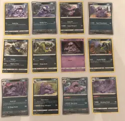 Lot of 12 Grimer and Muk Pokemon Cards - Image 1