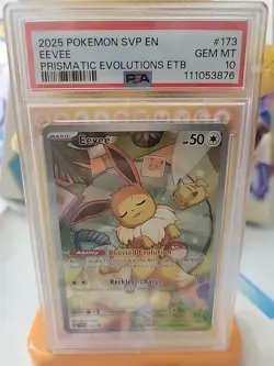 PSA 10 GEM MINT Eevee #173 Pokemon TCG Svp En-Sv Black Star Promo - Image 1