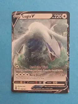 Pokemon Sword & Shield Silver Tempest Lugia V 138/195 Rare - Image 1