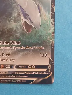 Pokemon Sword & Shield Silver Tempest Lugia V 138/195 Rare - Image 4