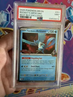 Team Rocket's Articuno 051 Pokemon Destined Rivals Stamped Best Buy Promo PSA 9 - Image 1