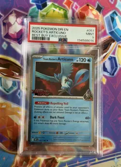Team Rocket's Articuno 051 Pokemon Destined Rivals Stamped Best Buy Promo PSA 9 - Image 2