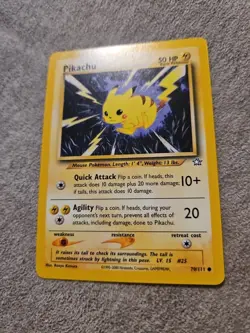 2000 Pokemon Neo Genesis Pikachu 70/111 Near Mint - Image 2