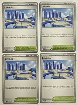 Pokemon TCG - Levincia 150/159 - Journey Together - Playset X4 - NM - Image 1