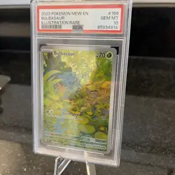 Pokemon Bulbasaur MEW 151 Card 166 PSA 10 Special Illustration Rare - Image 2