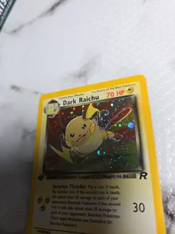 Pokemon Dark Raichu Holo TCG 83/82 1st Edition Secret Rare 2000 *FART SWIRL🌀* - Image 2