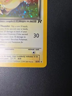 Pokemon Dark Raichu Holo TCG 83/82 1st Edition Secret Rare 2000 *FART SWIRL🌀* - Image 4