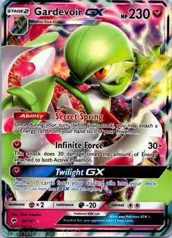 Gardevoir GX 93/147 Holo Rare GX Burning Shadows Pokemon NM - Image 1