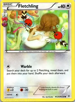 Fletchling RC25/RC32 Common Generations Pokemon NM - Image 1