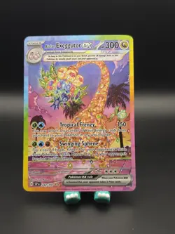 Pokemon TCG Alolan Exeggutor ex 242/191 Sv08: Surging Sparks SIR Holo NM - Image 1