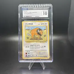 Pokemon CGC 10 GEM MINT Tauros 1998 Vending Series 3 Japanese 128 - Image 1