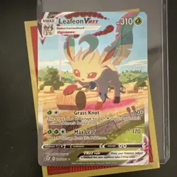 Pokemon Leafeon VMAX Alternate Art Secret Rare Holo 205/203 Evolving Skies - Image 3