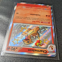 Pokemon TCG Charmeleon Scarlet & Violet: Paldean Fates 110/091 Holo Shiny Rare - Image 3