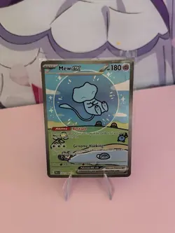 Pokemon Mew ex 232/091 SV: Paldean Fates Special Illustration Rare Holo Full Art - Image 3