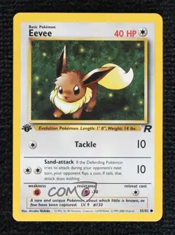 Eevee 1st Ed. Pokemon Team Rocket #55 2000 - Image 1